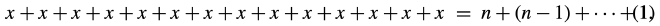 Overwritten equation number